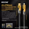 Cablu Wekome WDC-25 Mecha Gen 4in1 (65W+PD27W) [Yellow]